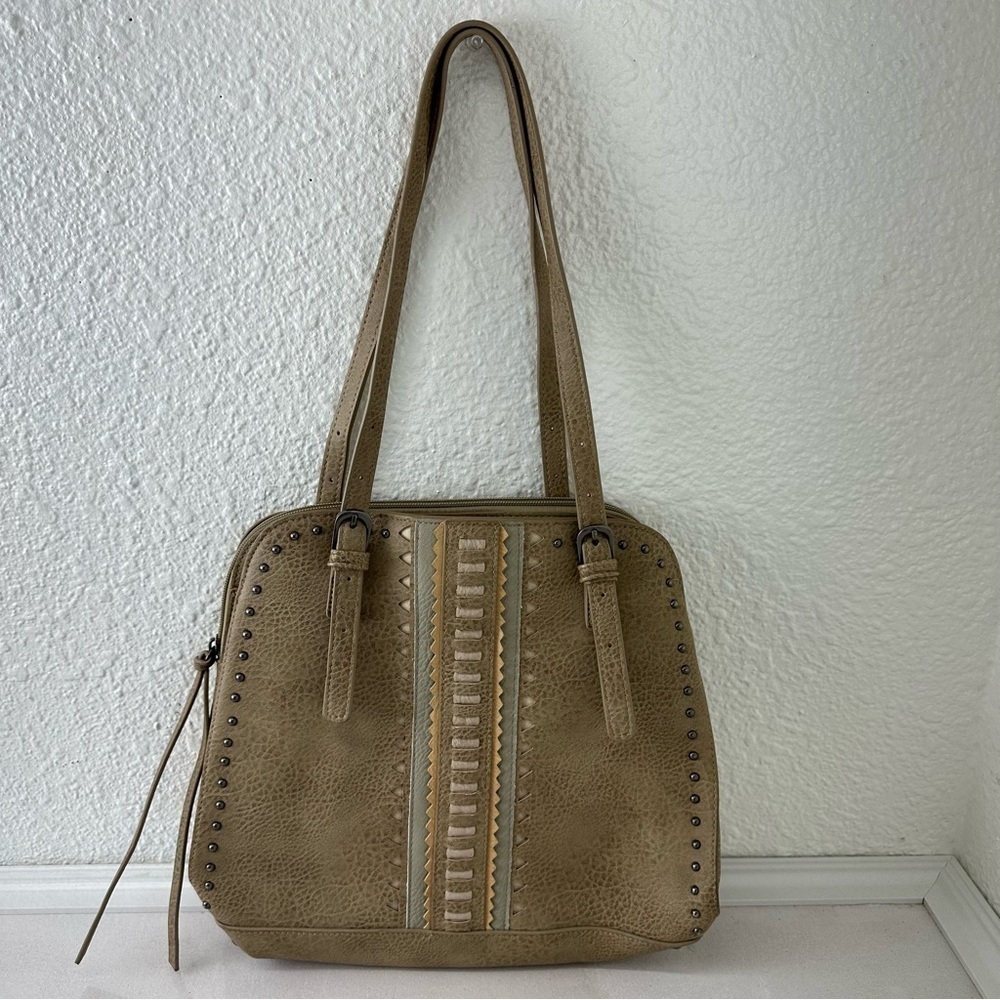 Bandana by American West Beige Bohemian Western Crossbody Shoulder Bag